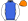 Royal Blue White Sleeves Orange Cap
