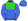 Royal Blue Lime Green Yoke Seams Cap