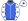Royal Blue White Seams White Sleeves Royal Blue Stars White Cap Royal Blue Star