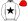 White Black Star Outline Red Cap
