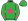 Green Pink Star & Stars Sleeves Green Cap & Pom Pom