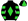 Black Lime Green Diamond Hooped Sleeves Quartered Cap