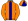 Orange Dark Blue Stripe Quartered Cap