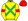 Yellow Green Crossed Sashes Red Armbands & Cap