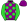 Purple Lime Green Spots & Sleeves