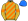Gold Orange & Blue Diagonal Stripes Orange Armbands Blue Cap