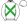 White Green Crossed Sashes