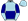 Light Blue Dark Blue Halves & Halved Sleeves