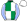 Emerald Green White Quarters White Sleeves Royal Blue Stripes White Cap