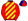 Red Yellow & Dark Blue Diagonal Stripes Red Sleeves Quartered Cap