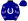 Dark Blue White Horseshoe With Sj Horseshoes Sleeves