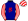 Dark Blue Red Rose Red & White Striped Sleeves & Cap Dark Blue Peak
