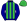 Dark Blue Green Stripes & Cap