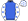 Royal Blue White Stars Band White & Royal Blue Stars Sleeves & Cap