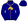 Navy Blue Old Gold Horse Head Symbol Seams & Pom Pom