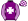 Purple White Maltese Cross Striped Sleeves Checked Cap