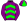 Purple Lime Chevrons Quartered Cap