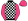 Black & White Checks Pink Sleeves & Pink Cap