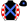 Black Royal Blue Crossed Sashes White Sleeves Red Checks Black Cap Royal Blue Star