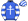 Royal Blue White Cross Of Lorraine Hooped Sleeves Striped Cap