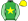 Green Yellow Star Green & White Striped Sleeves Yellow Cap