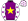 Purple Yellow Star White & Purple Stars Sleeves & Cap Yellow Pom Pom