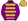 Purple Gold Hoops & Cap