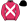 Cerise White Crossed Sashes Black Cap