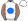 White With Blue Dot Orange & Blue Striped Sleeves White Cap