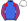 Royal Blue Red Epaulettes Striped Sleeves White Cap