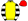 Yellow Black & White Hooped Sleeves Red Cap