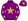Purple Gold Star Stars Sleeves Cuffs & Star Cap