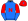 Blue Red N Blue Sleeves Red Halves Red Cap Blue Lightning Bolt