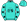 Turquoise Black Tankards Stars Sleeves & Seams Cap