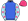 Royal Blue Light Blue Sleeves Pink Stars & Cap