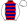 Red Dark Blue & White Hoops Sleeves & Cap