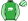 Green White Rhino Striped Sleeves & Cap