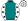 Teal White Sleeves Black Stars Black Stars On Cap