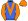 Royal Blue Orange Vee Sleeves & Cap