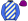 Royal Blue Cream Diagonal Stripes Purple Cap
