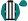 Black & White Stripes Teal Sleeves & Cap
