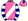 Hot Pink White Sash Navy Blue & White Hooped Sleeves Navy Blue Diamond On Cap White Pom Pom