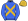 Royal Blue Gold Crossed Sashes & Cap