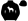 Black With White Wolf Motif