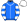 Blue White Seams Hooped Sleeves & White Cap