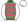 Green & Pink Hoops White Sleeves & Cap