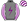 Grey Purple Lightning Bolt White & Purple Striped Sleeves & Cap