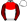 White Red Yoke Black & Red Striped Sleeves White Cap