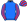 Blue Red Striped Sleeves & Cap