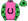 Hot Pink Black Horseshoe Green Sleeves Black Stars Green Cap Black Star